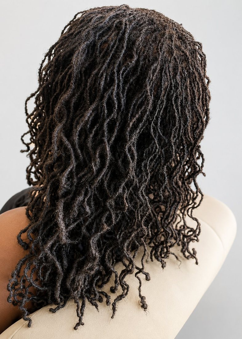 Wavy textured Sisterlocks